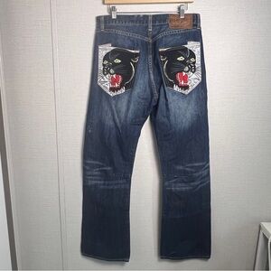 Ed‎ Hardy Christian Audigier Men’s 33×32 100% Cotton Denim Streetwear Jeans